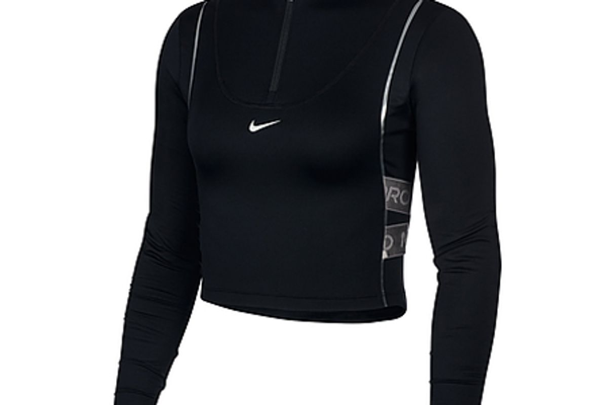 nike womens half zip long sleeve top