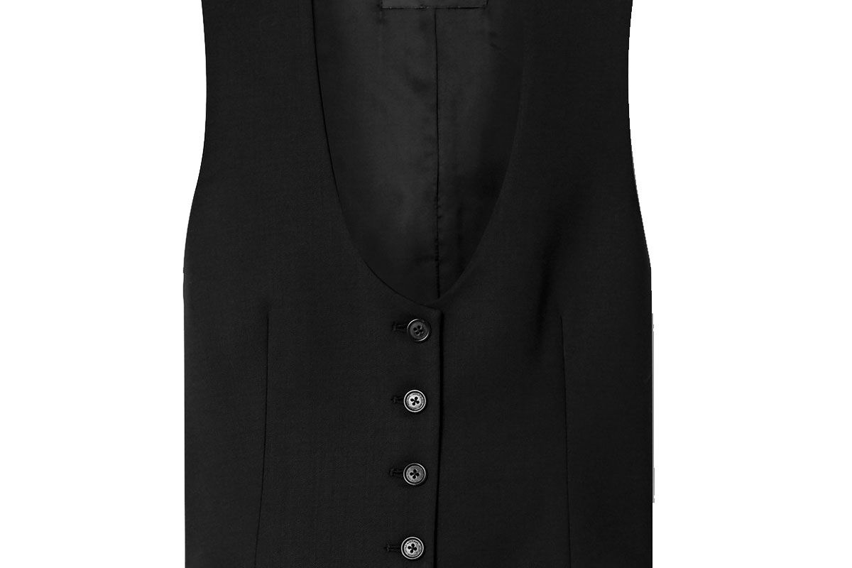 nili lotan colin wool blend twill vest