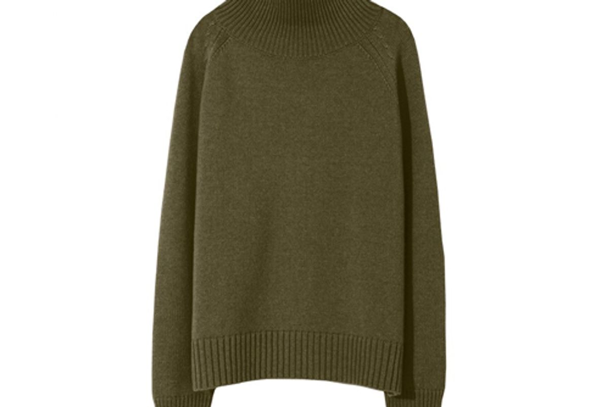 nili lotan mariah sweater uniform green