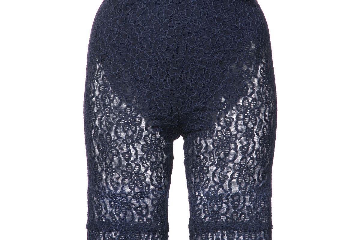 nina ricci lace fitted shorts