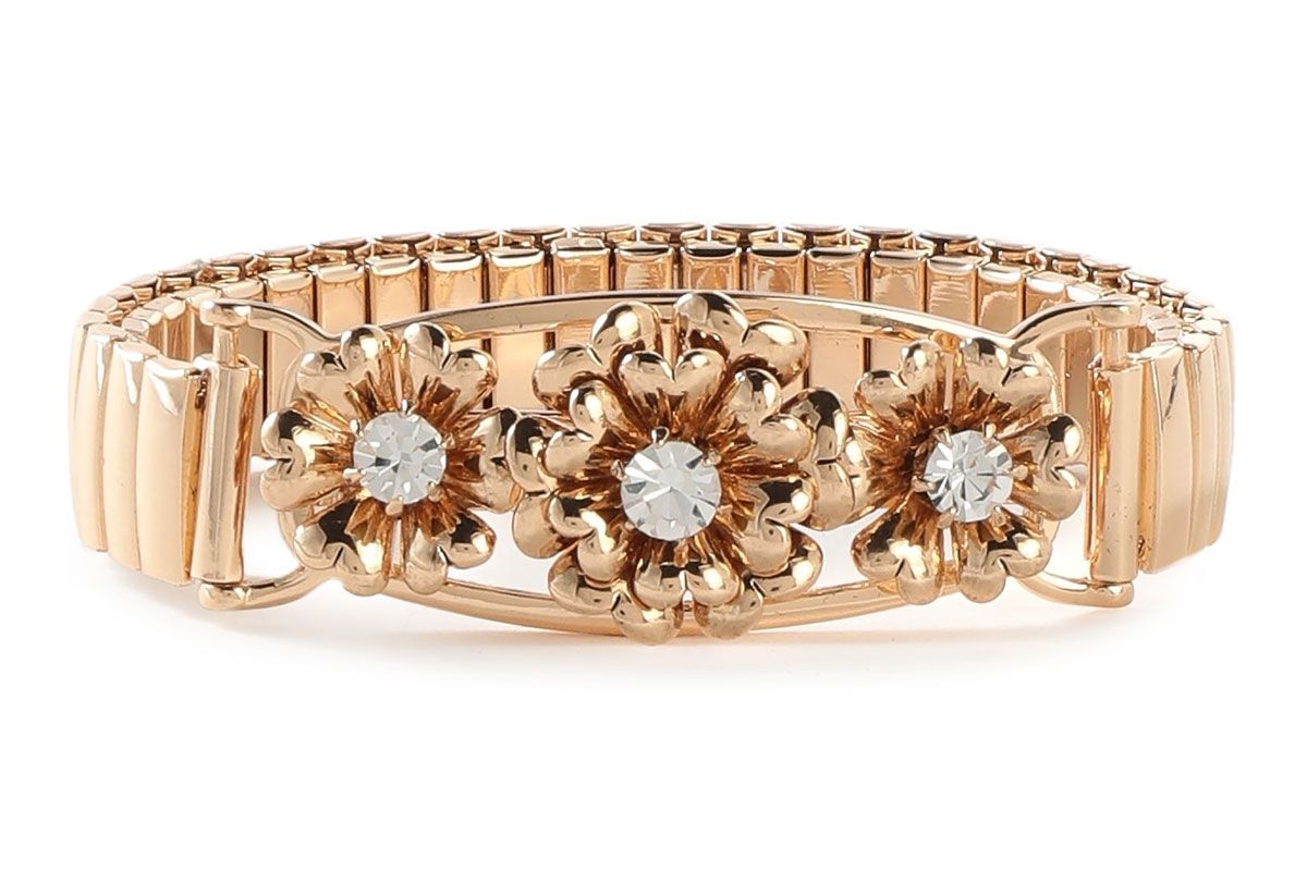 nior jewelry elaine gold tone crystal bracelet