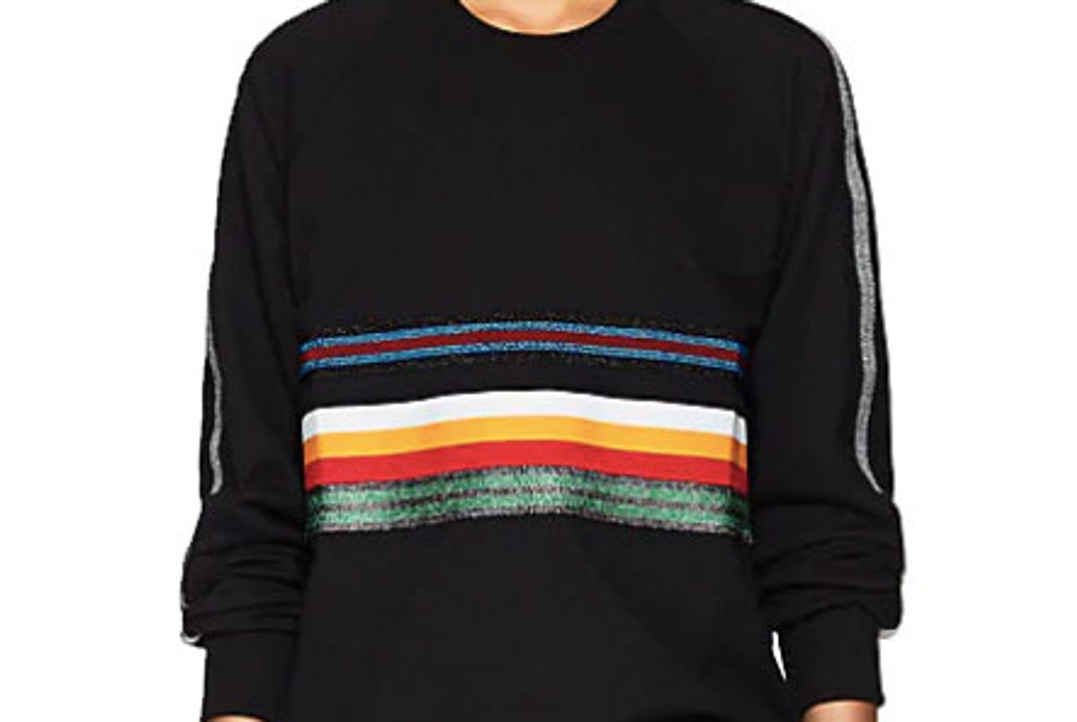 no ka'oi loeloe striped stretch cotton long sleeve top