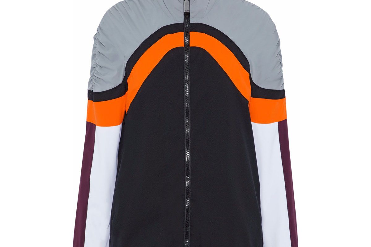 no ka'oi nola ruched color block scuba jacket