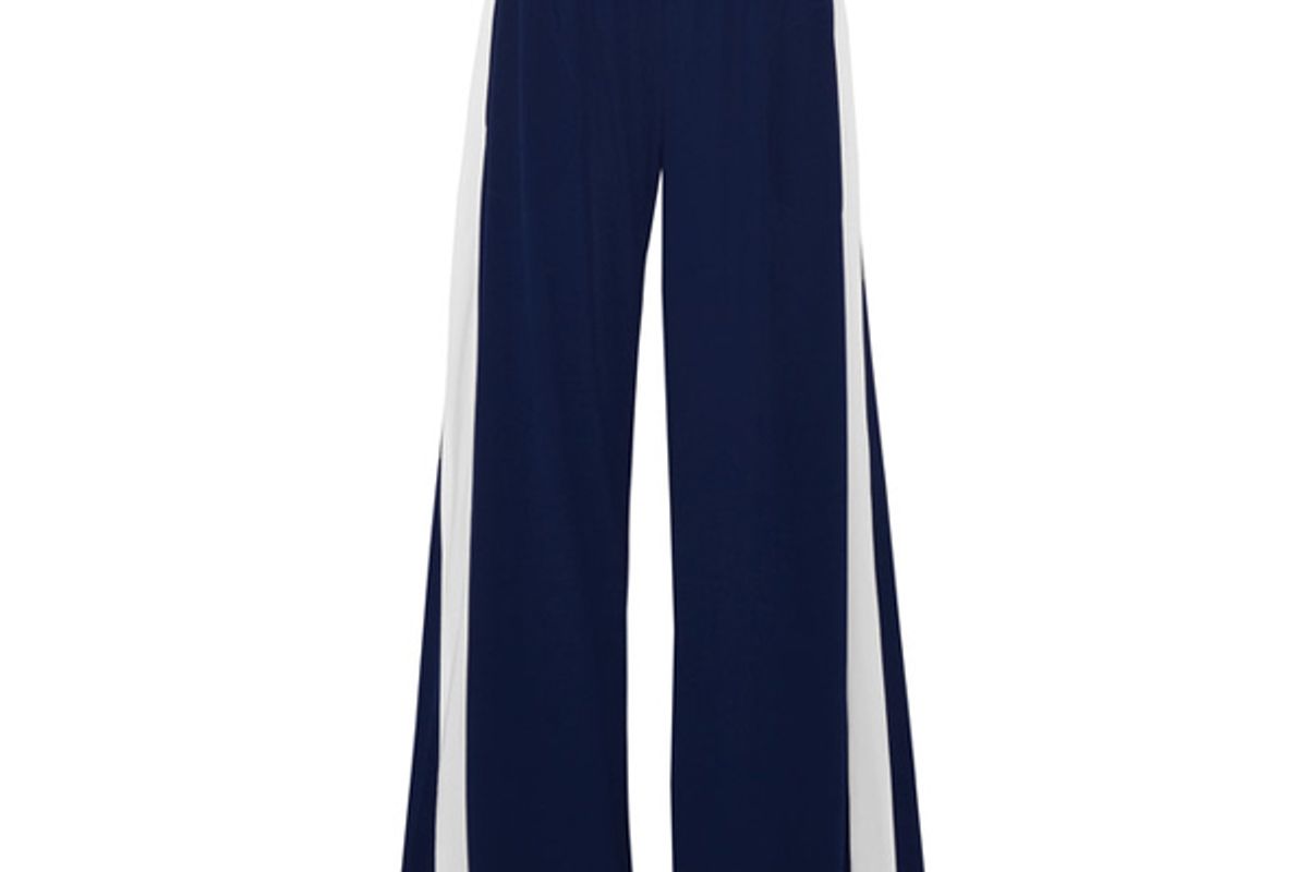 Striped Stretch-jersey Wide-leg Pants