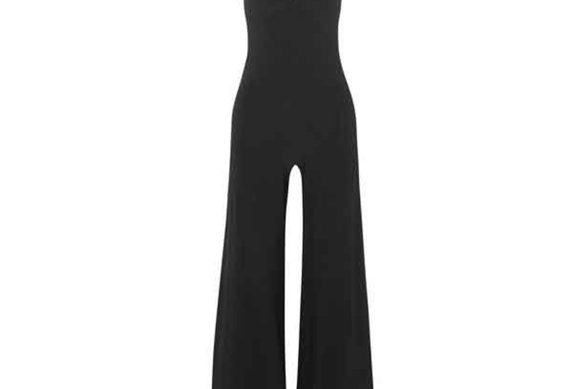 norma kamali wide leg slip jumpsuit