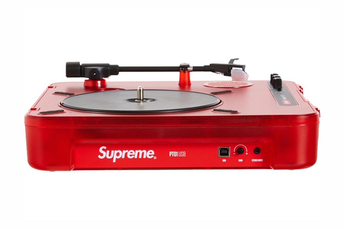 numark supreme numark pt01 portable turntable red