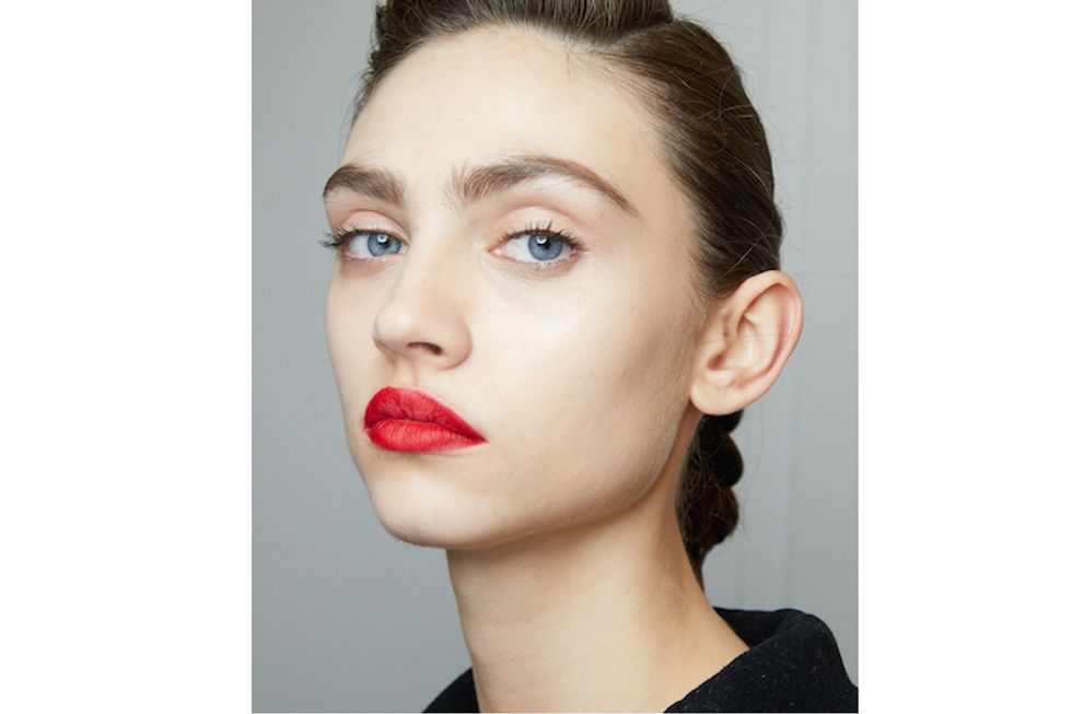 nyfw red lipstick trend