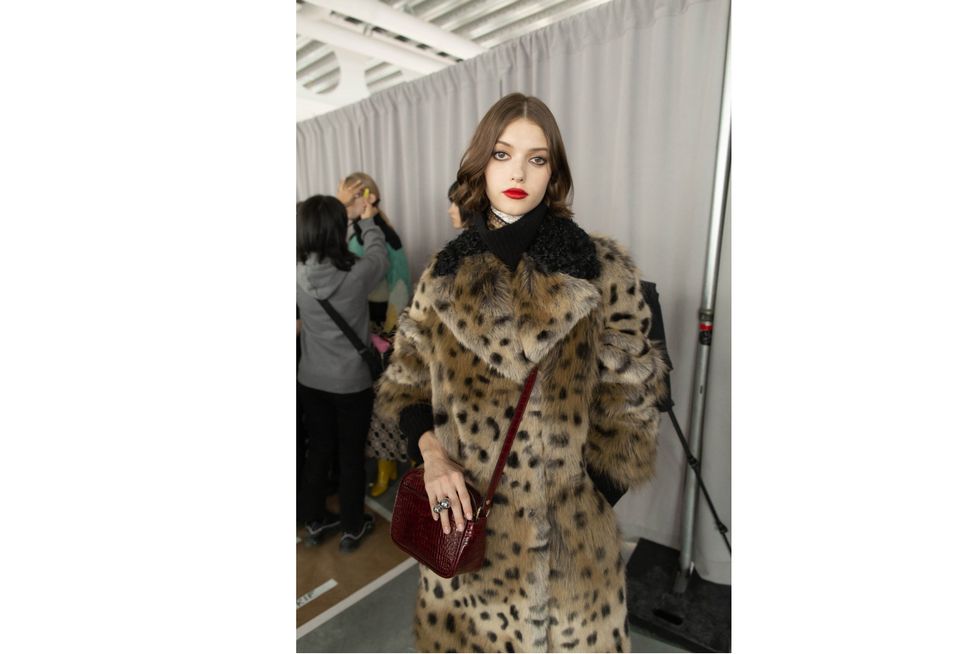 nyfw red lipstick trend