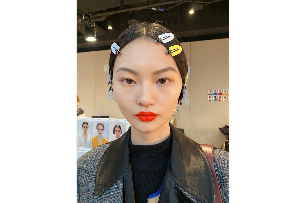 nyfw red lipstick trend