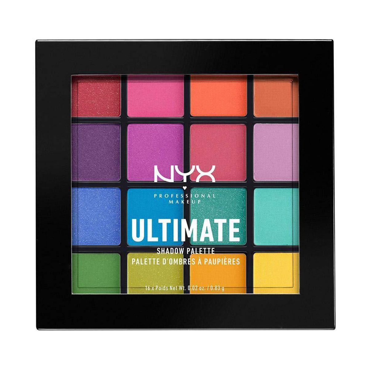 nyx professional makeup ultimate shadow palette eyeshadow palette brights
