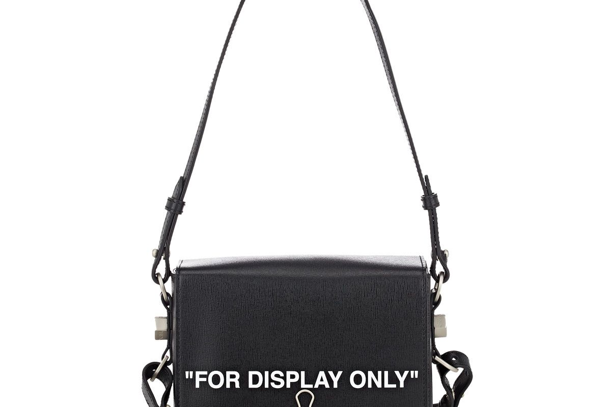 off-white c/o virgil abhol binder clip small leather crossbody bag