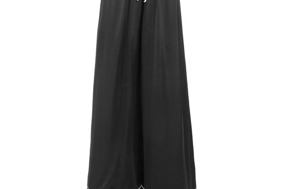 Satin Wide-Leg Pants