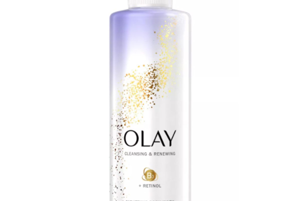 olay cleansing and renewing nighttime body wash with retinol