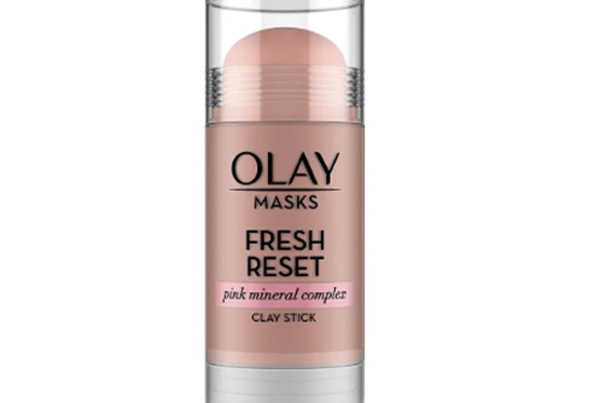 olay fresh reset pink mineral complex clay face mask stick