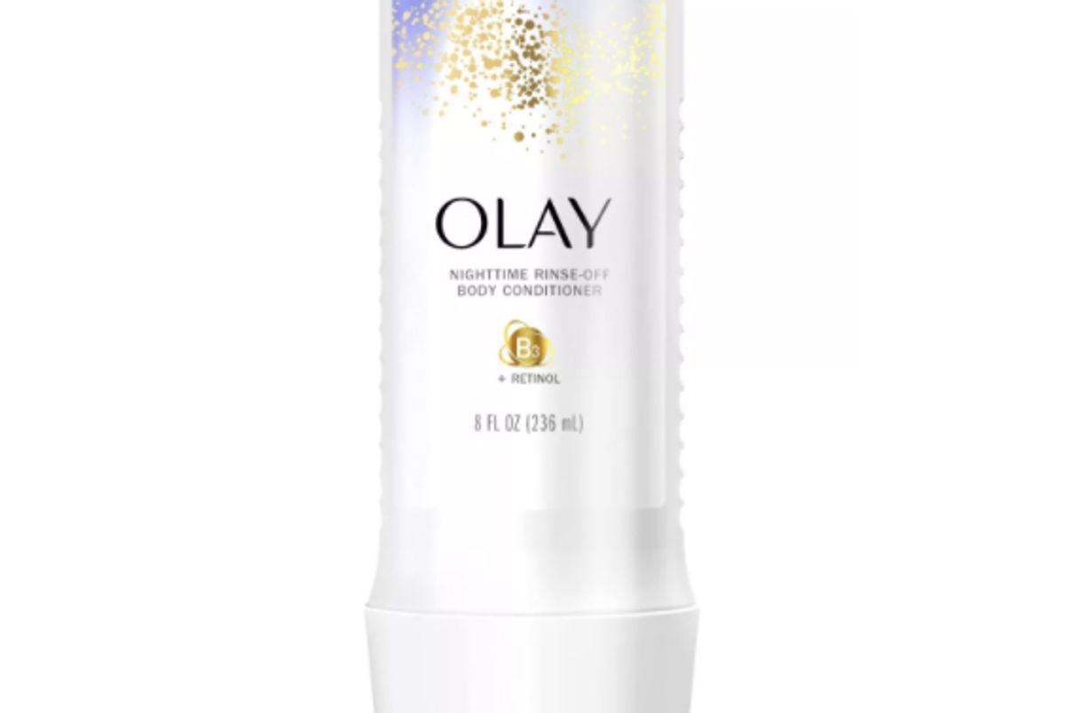 olay nighttime rinse off body conditioner with retinol