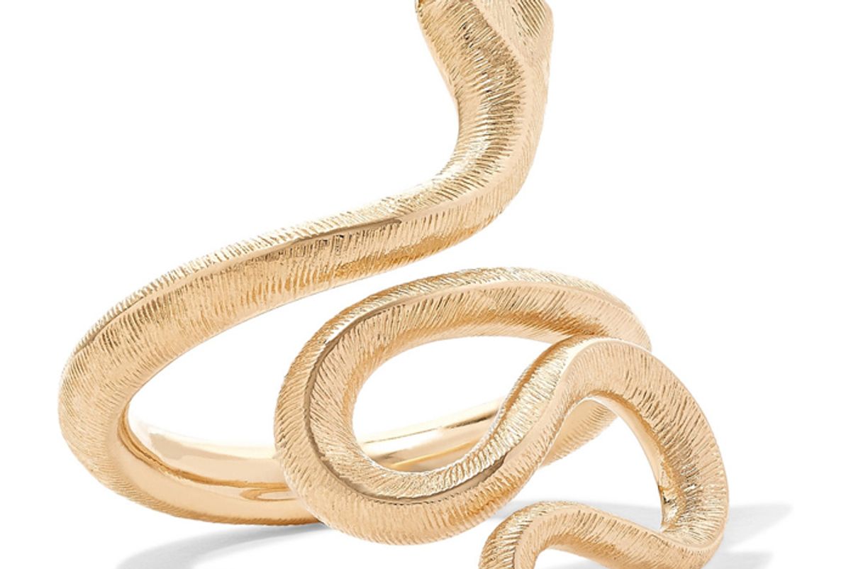 ole lynggaarn copenhagen snake medium 18 karat gold diamond ring