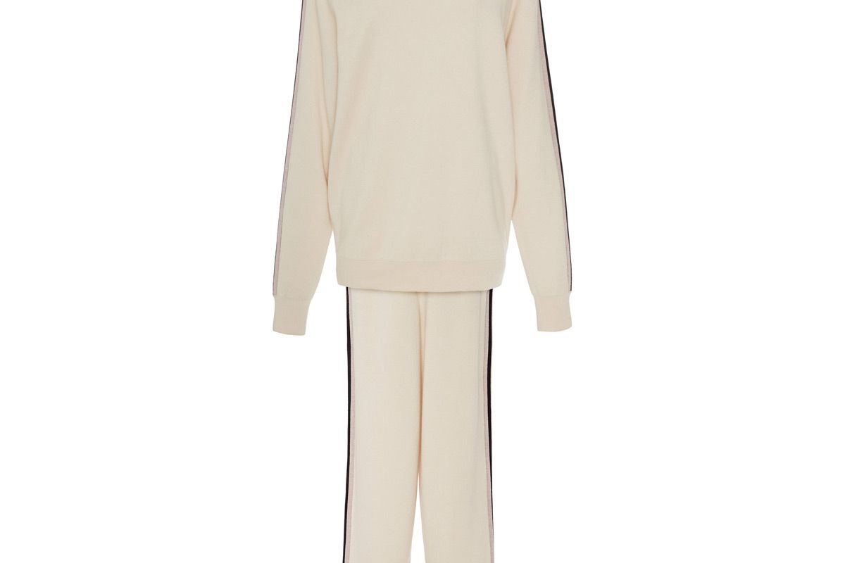 olivia von halle silk and cashmere jogging suit