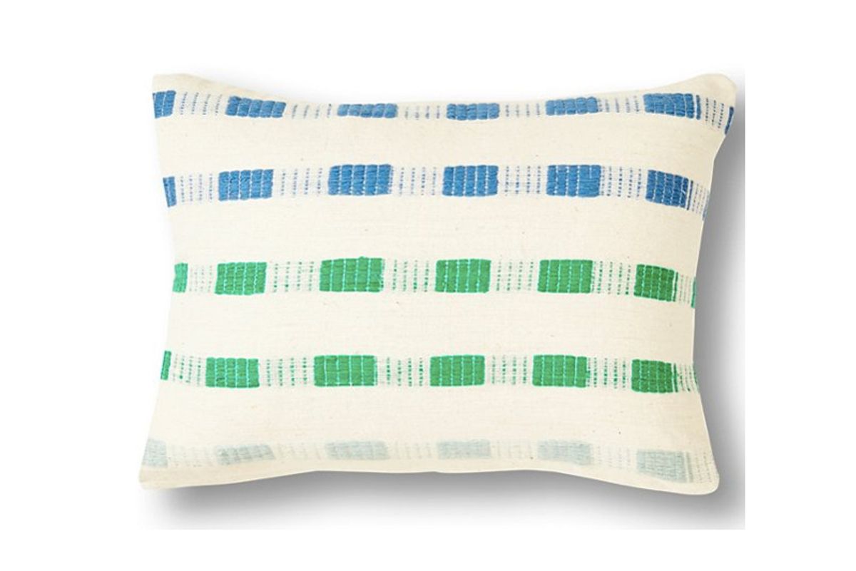 one kings lane chuchu pillow blue