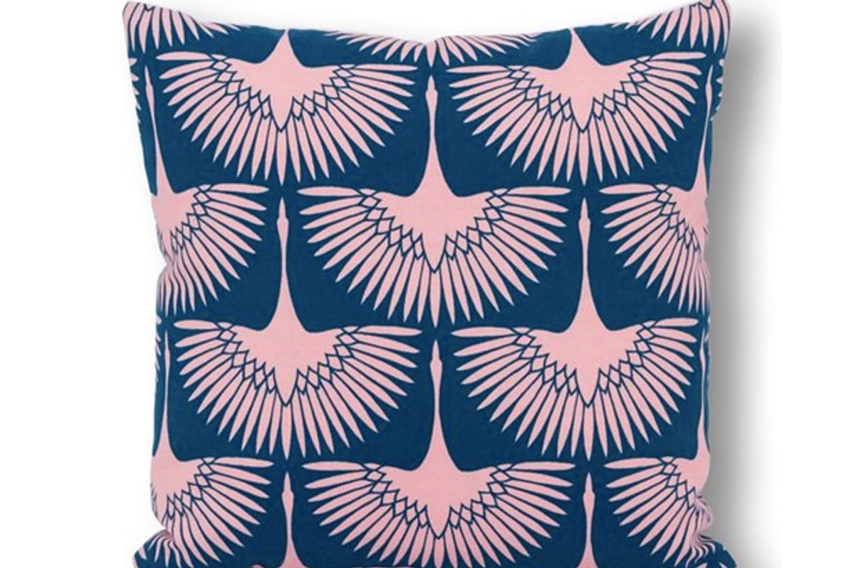 one kings lane outdoor pillow blue blush