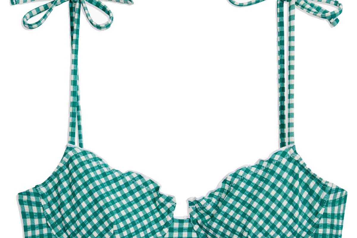 onia louisa gingham top