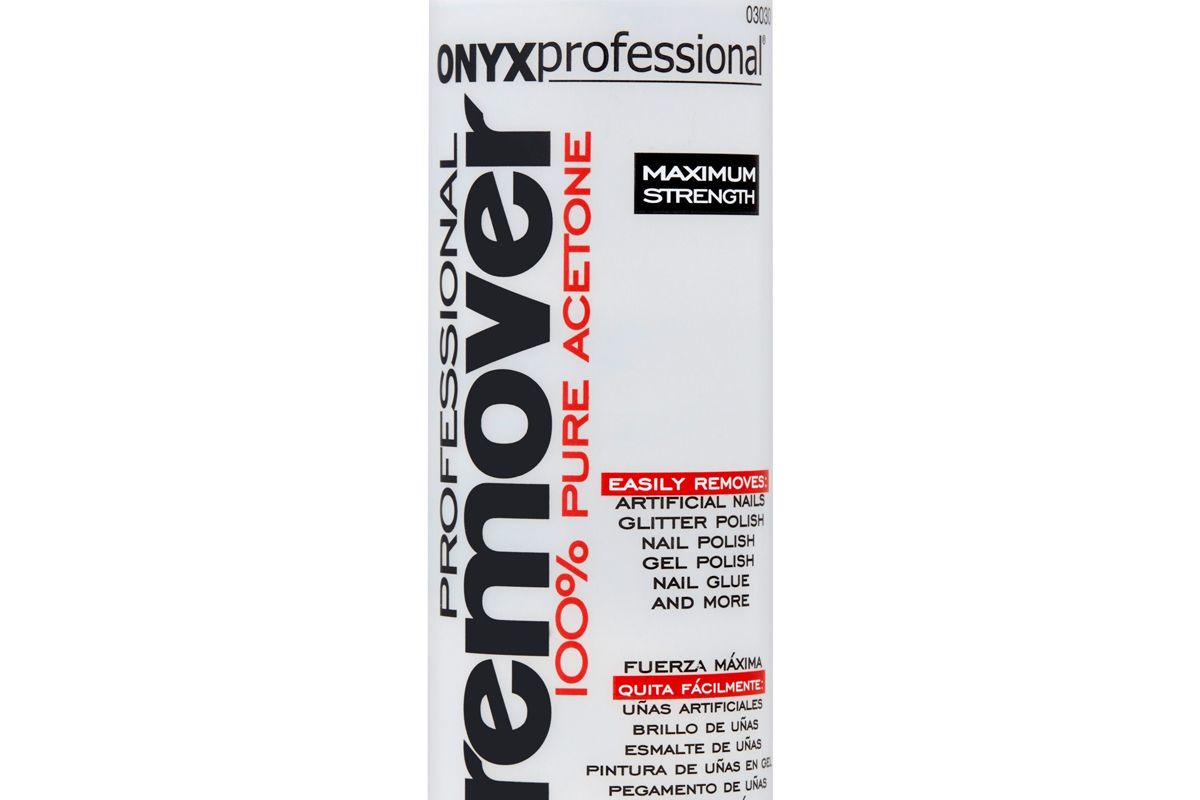 onyx professional nail polish remover 100 percent pure acetone