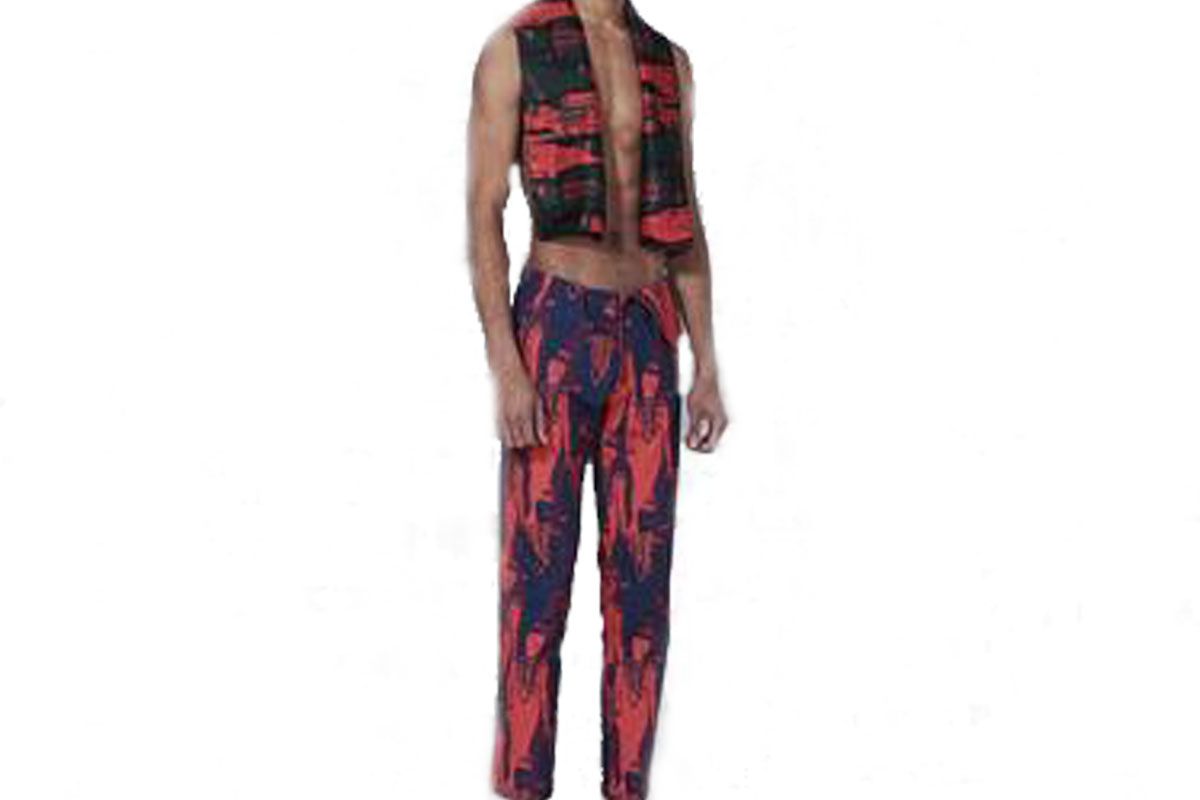 Slim Print Pants