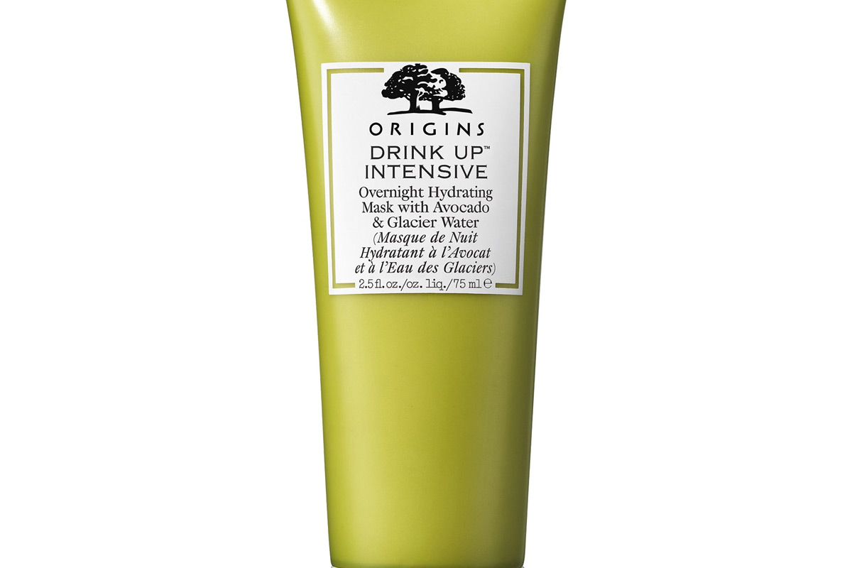 origins drink up intensive overnight hydrating mask with avocado and swiss glacier water