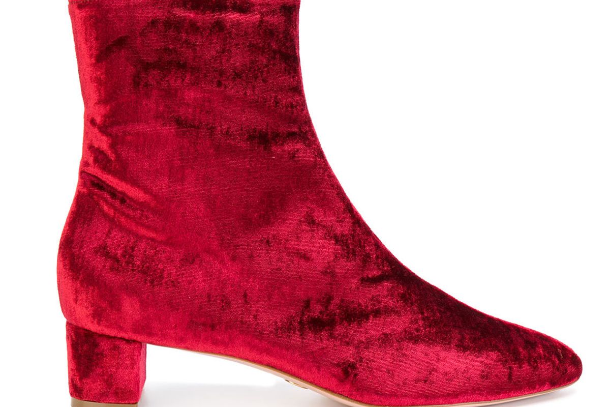 Velvet Ankle Boots