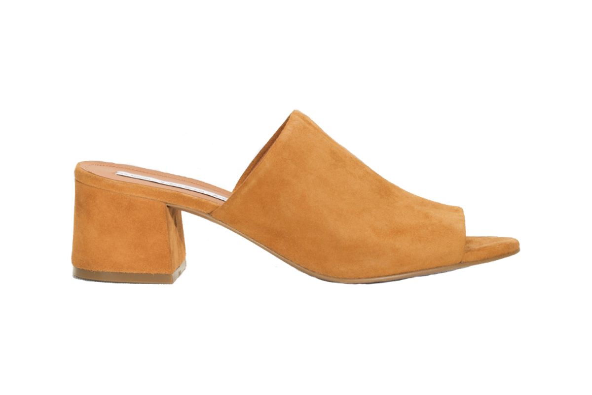 Suede Sandalette Mule