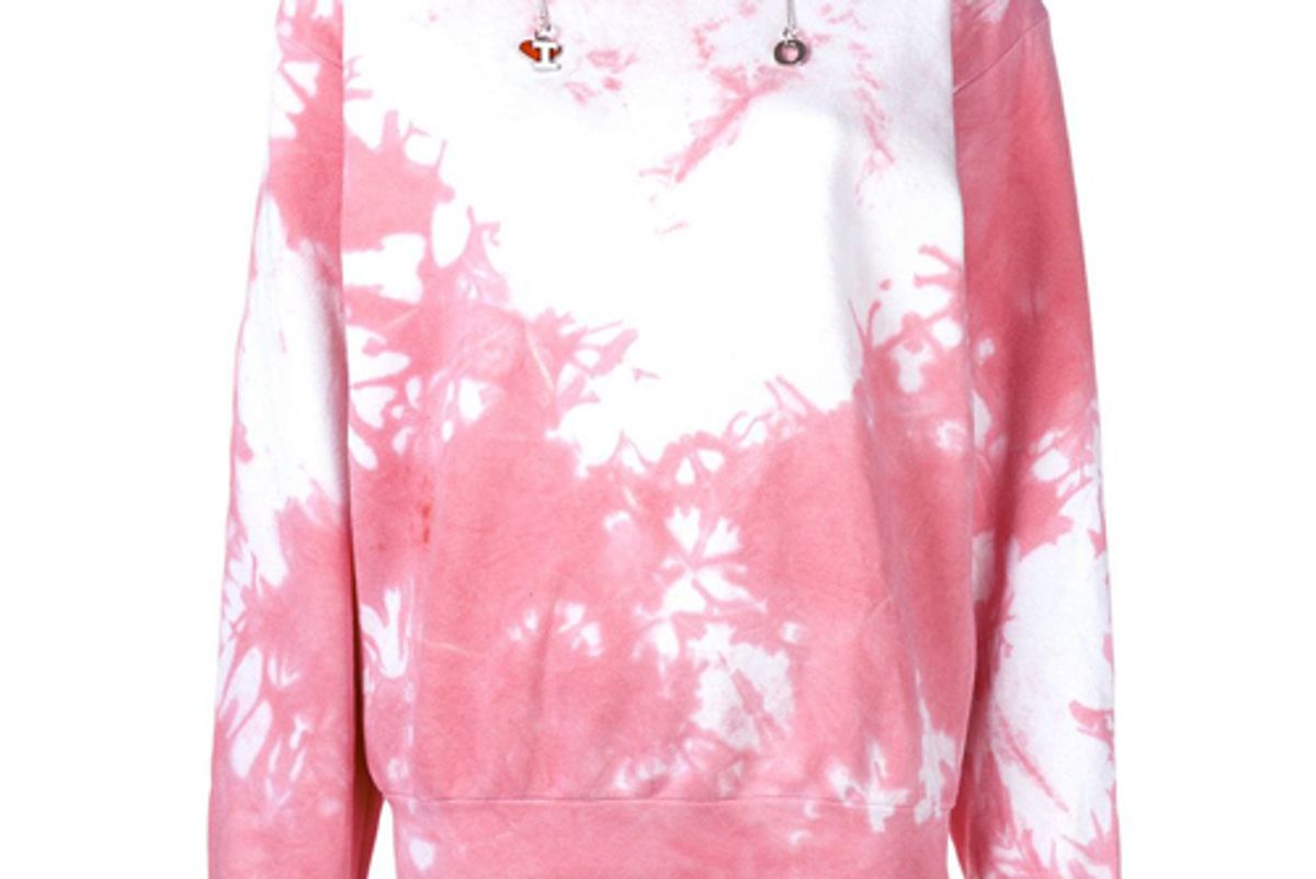 ottolinger tie dye print hoodie