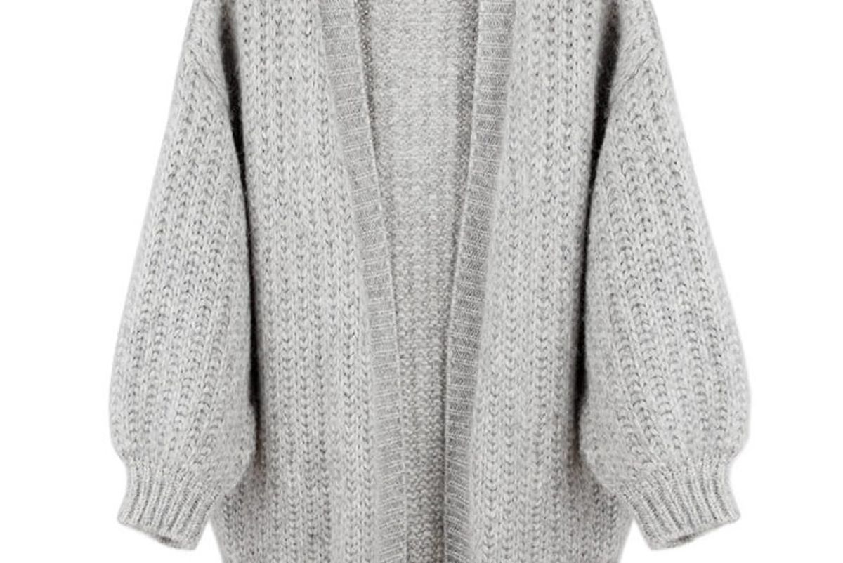 Oversized Alpaca Cardigan