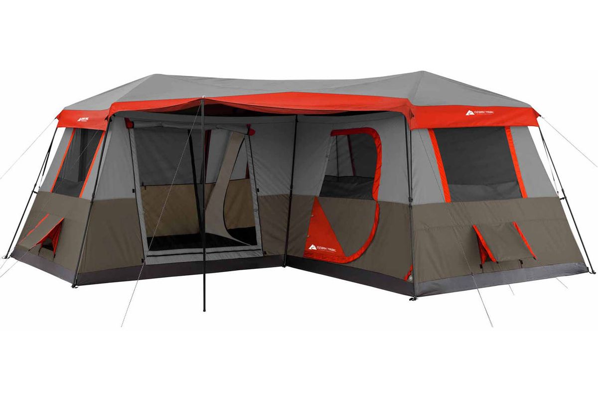 ozark trail 16 feet x 16 feet instant cabin tent sleeps 12