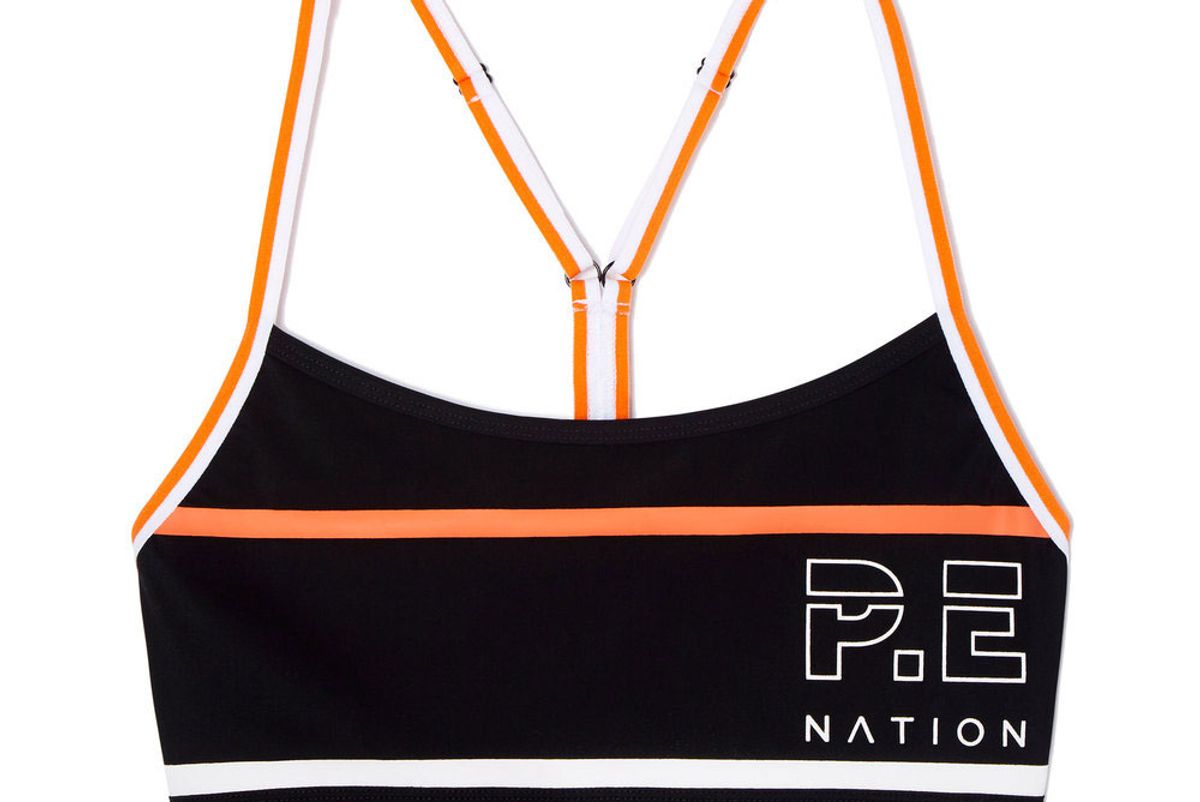p.e nation the chariot crop top