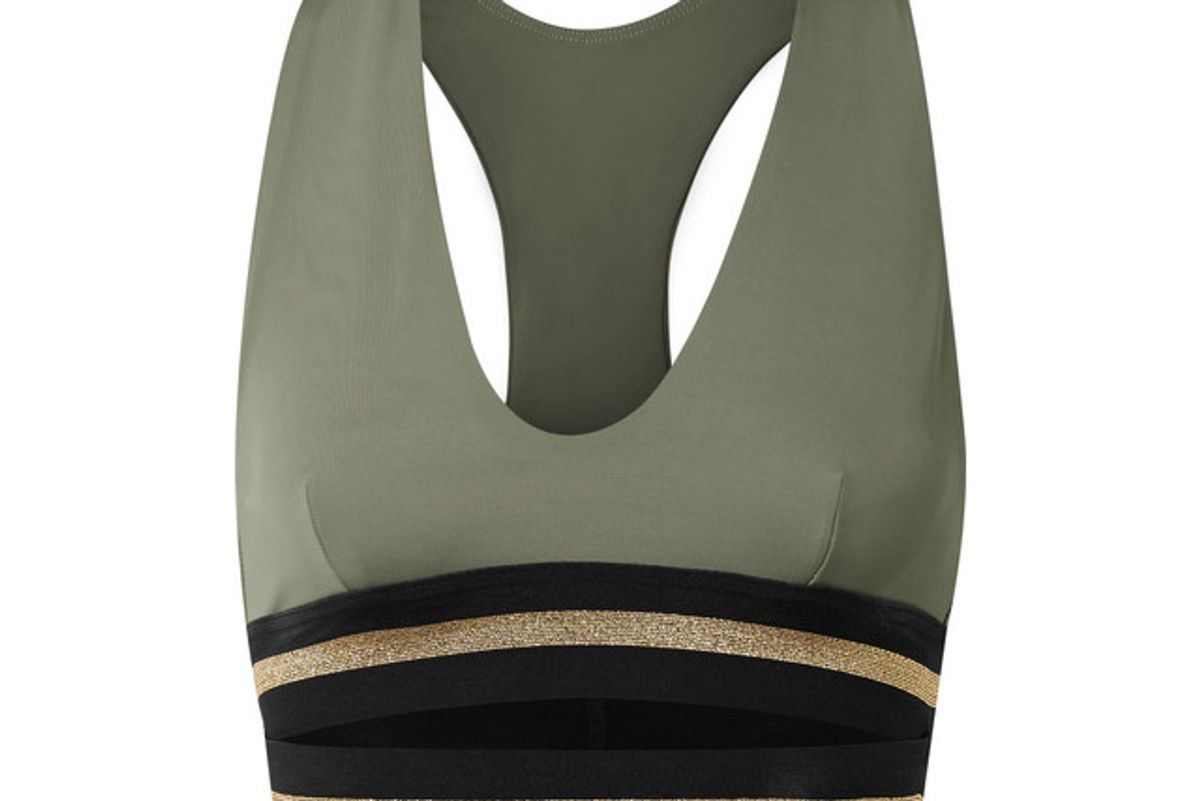 The Full Toss stretch-jersey sports bra