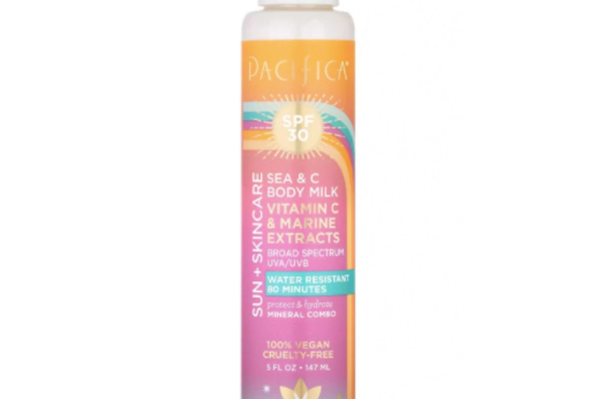 pacifica sea and c mineral combo body milk spf 30