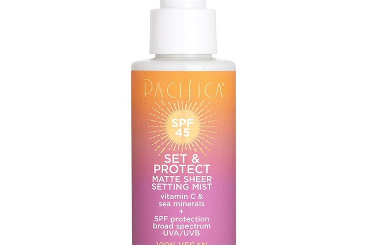 pacifica set and c protect spf 45 matte sheer setting mist