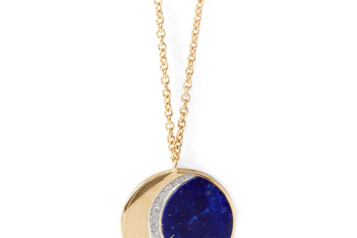 Lapis Moon Phase Necklace