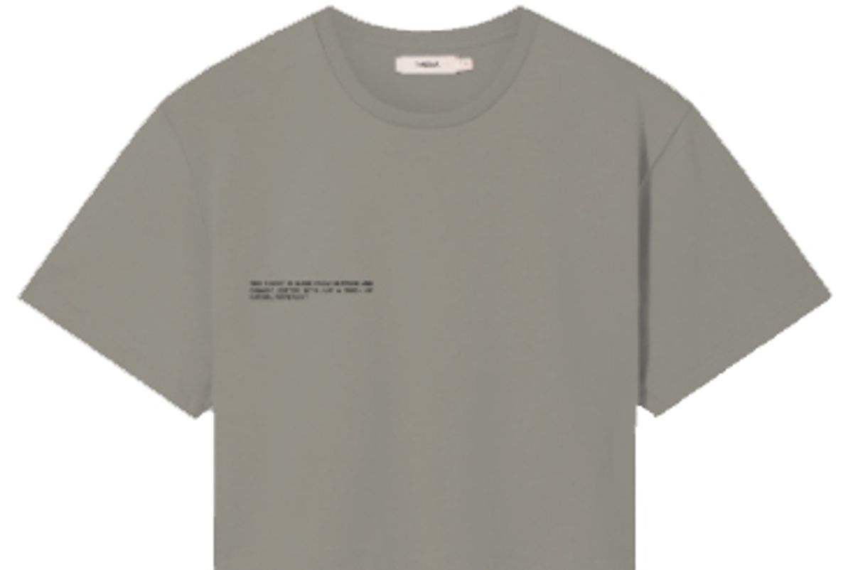 pangaia seaweed fiber cropped t-shirt