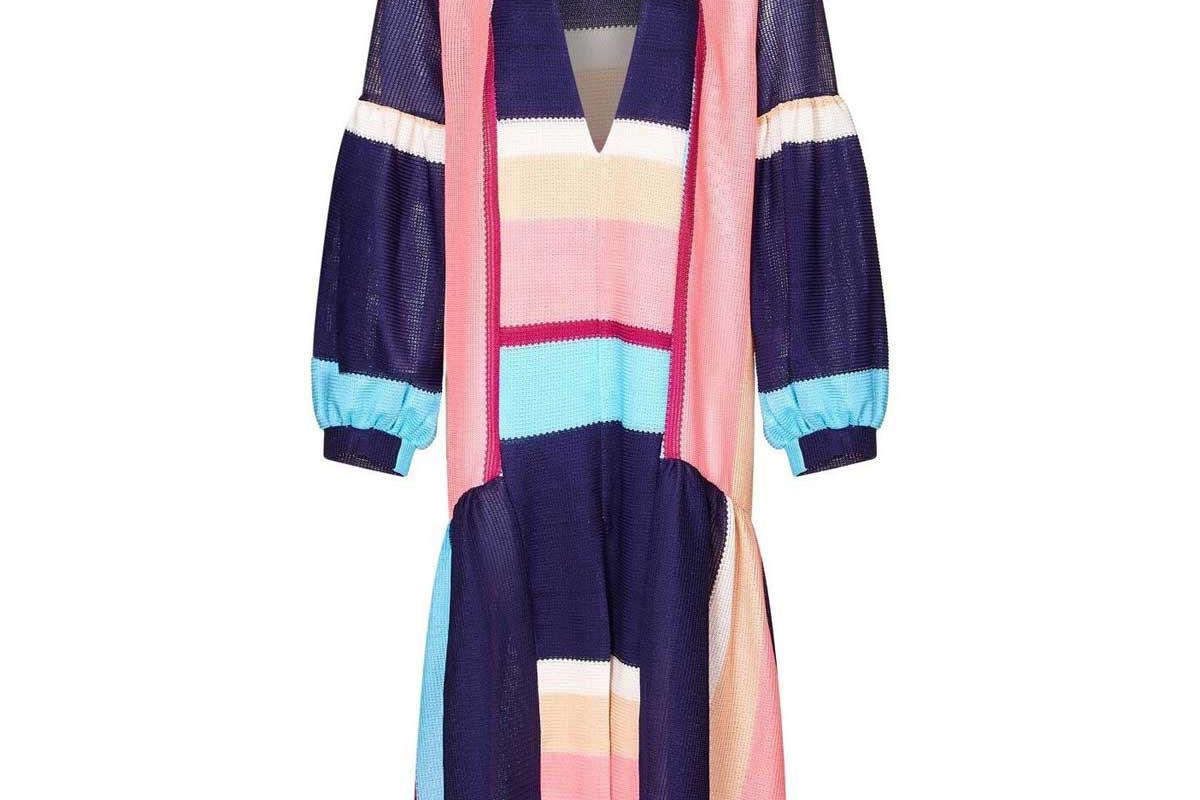 paper london indigo kaftan in dream big