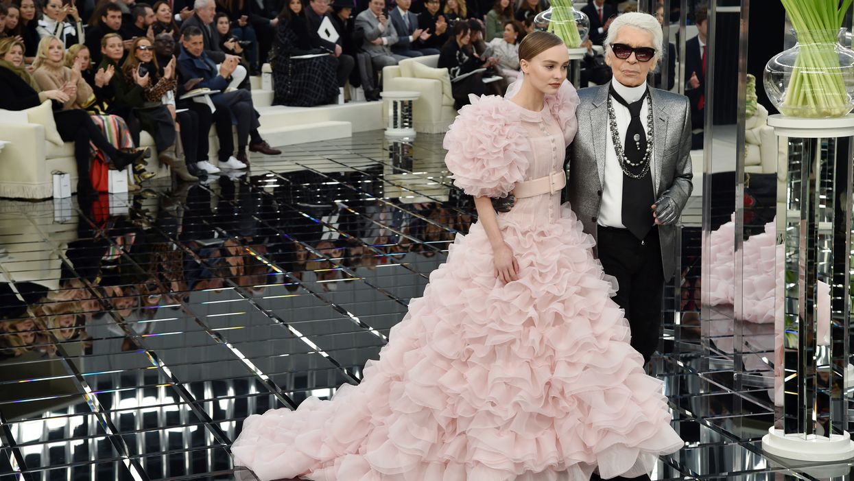 Lily-Rose Depp Hit the Chanel Runway Wearing a Pretty Flower Hair