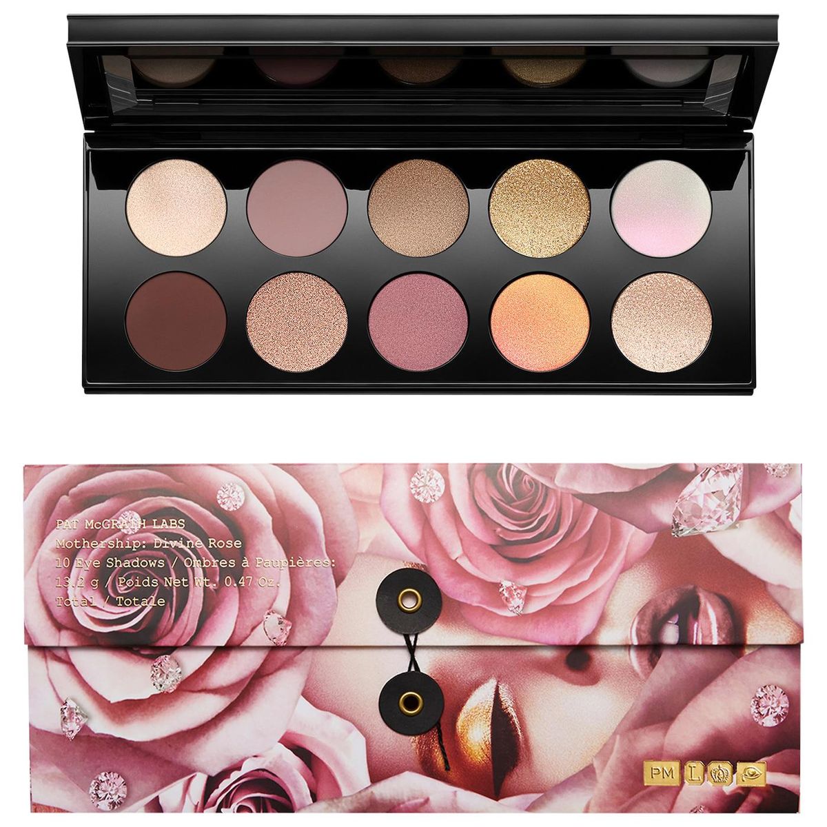 pat mcgrath labs mothership vii eyeshadow palette divine rose collection