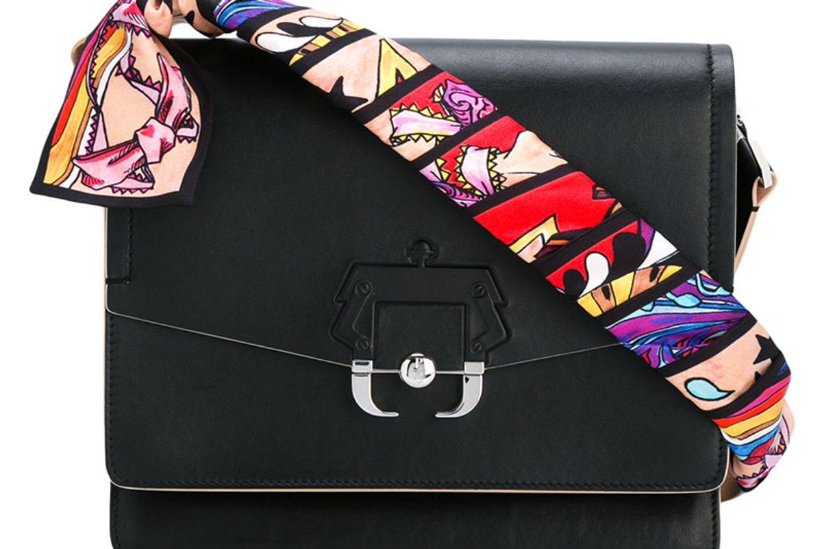 Printed Strap Shoulder Bag