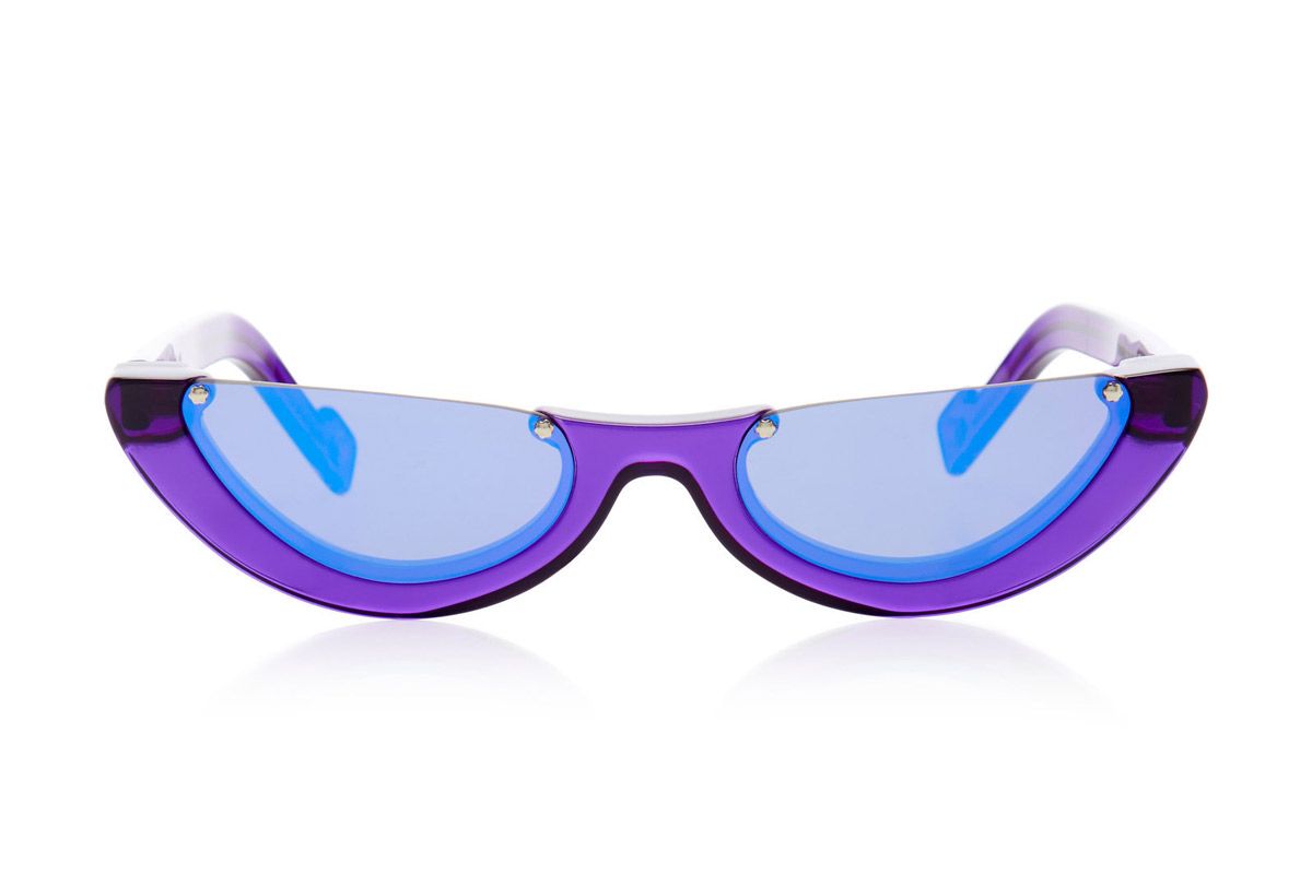 pawaka empat cat eye acetate mirrored sunglasses