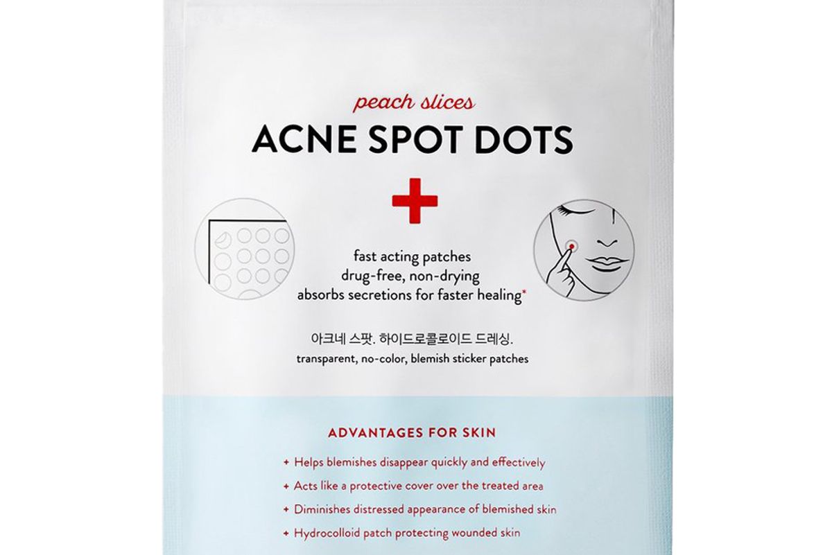 peach and lily peach slices acne spot dots