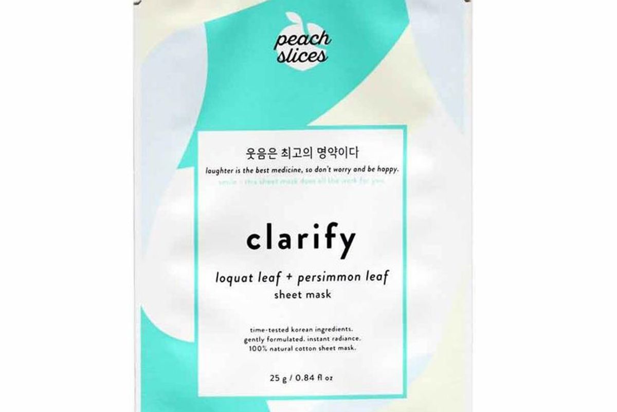 peach slices clarify mask