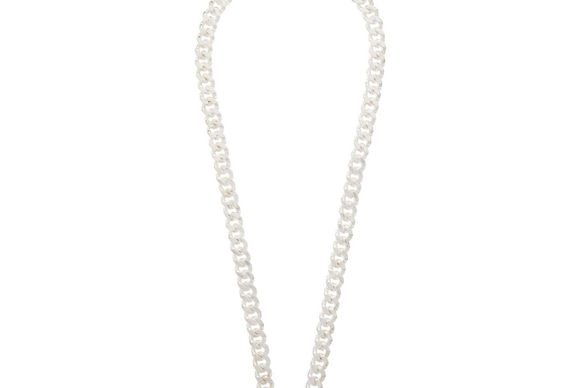 pearls before swine cuban link sterling silver necklace