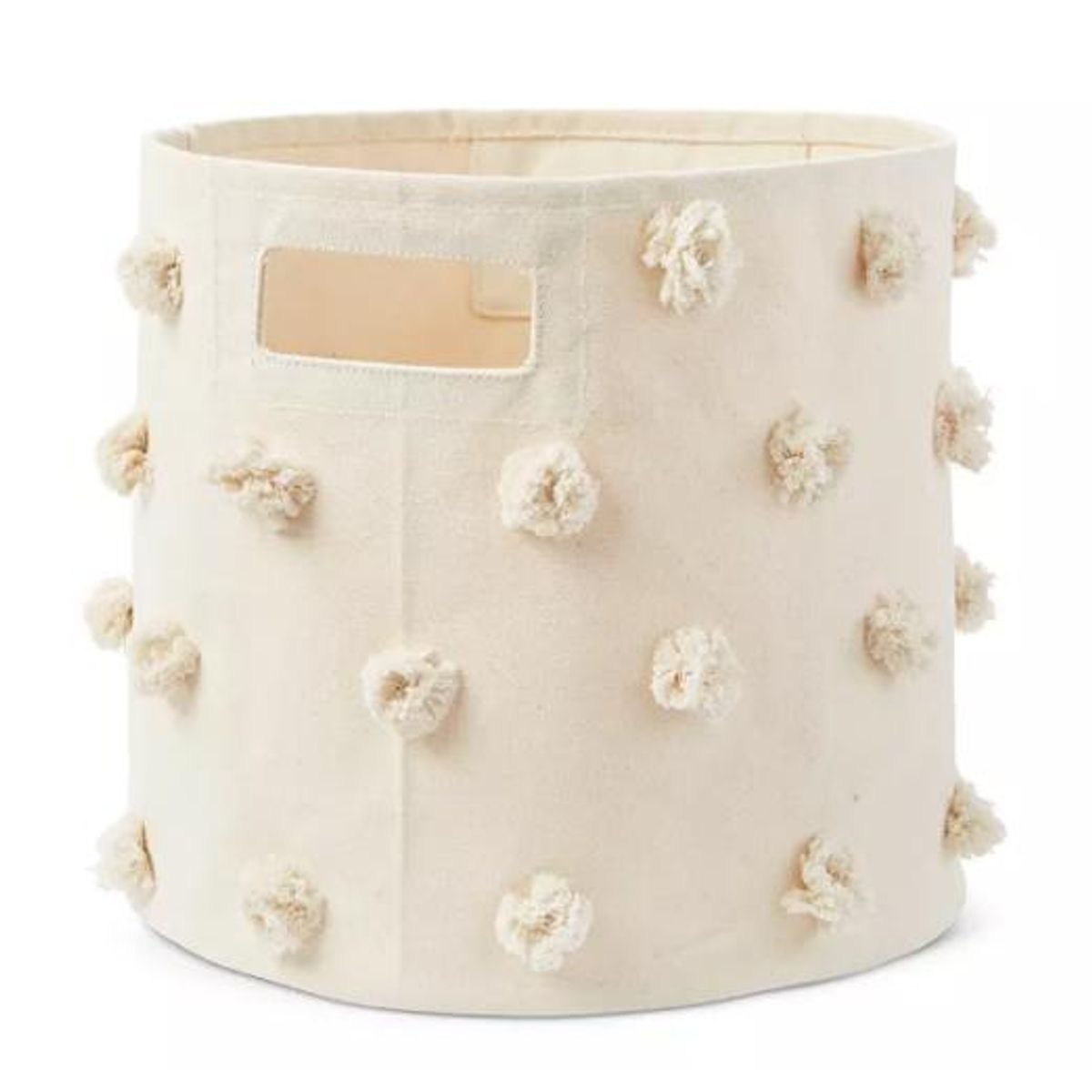 pehr pom pom cotton canvas storage bin