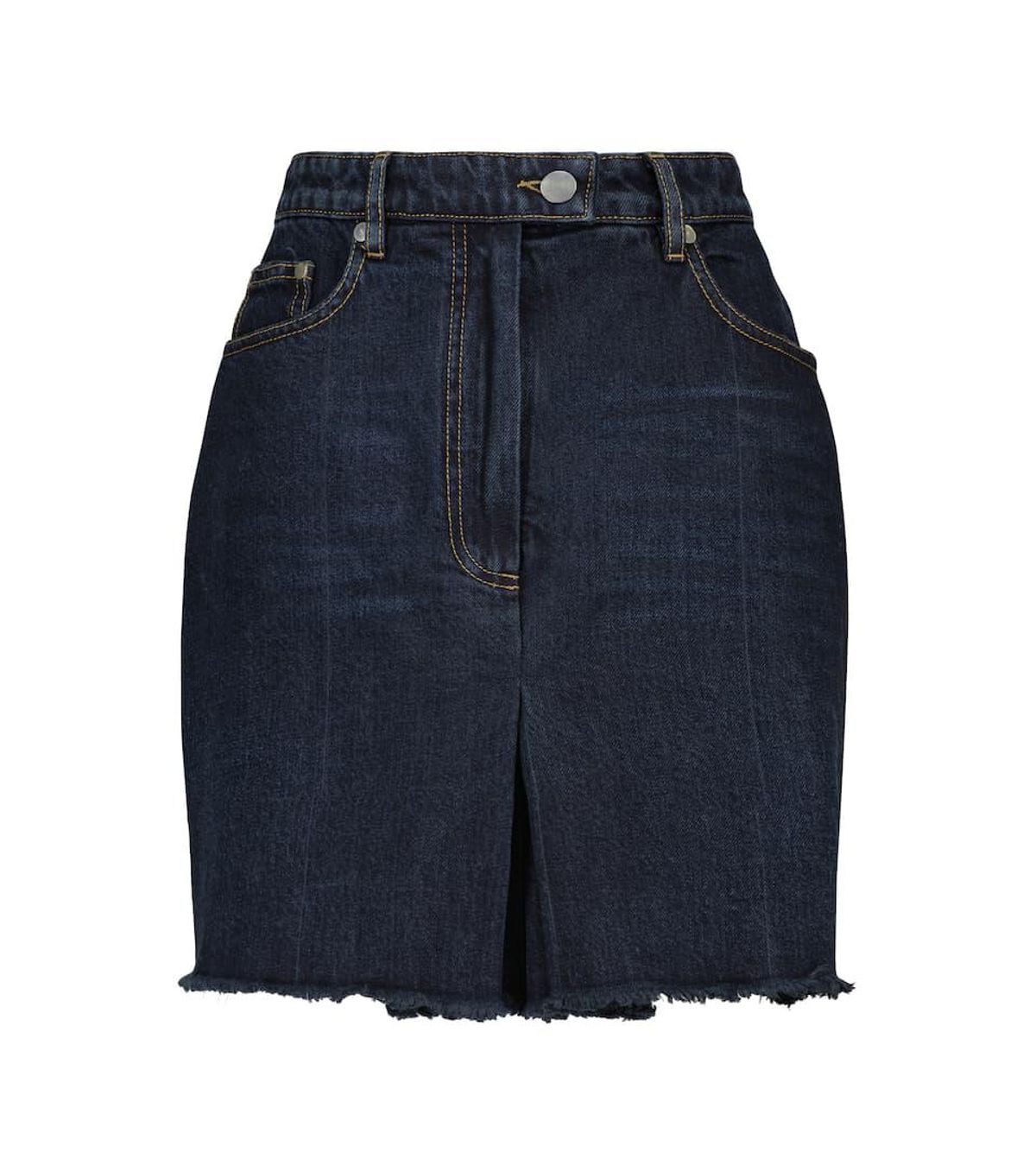 peter do high rise denim skort