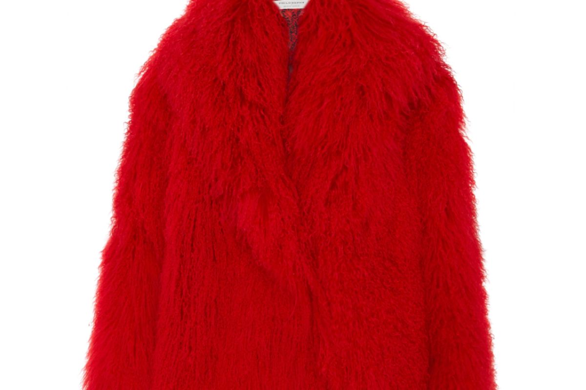 philosophy di lorenzo serafini mongolian fur coat