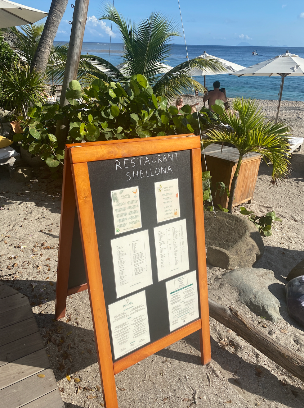 photo of the menu at Shellona Restaurant